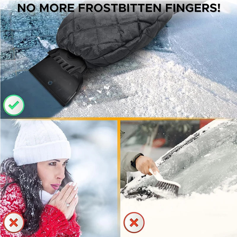 FrostHaven™ Insulated Ice Scraper Mitt – Warm, Waterproof Winter Glove
