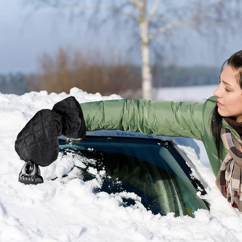 FrostHaven™ Insulated Ice Scraper Mitt – Warm, Waterproof Glove