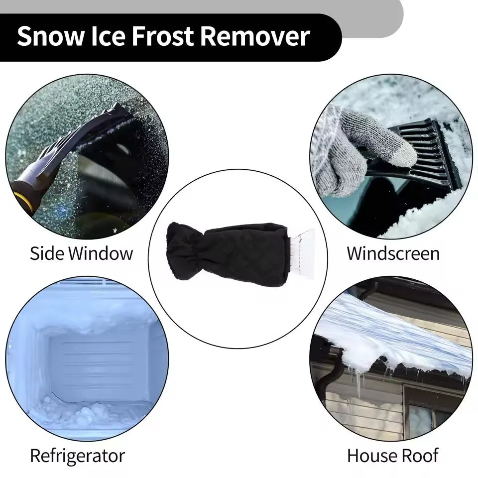FrostHaven™ Insulated Ice Scraper Mitt – Warm, Waterproof Glove