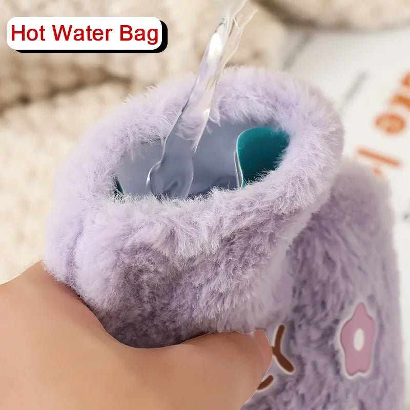 FrostHaven™ Cozy Plush Hot Water Bag (500ml)