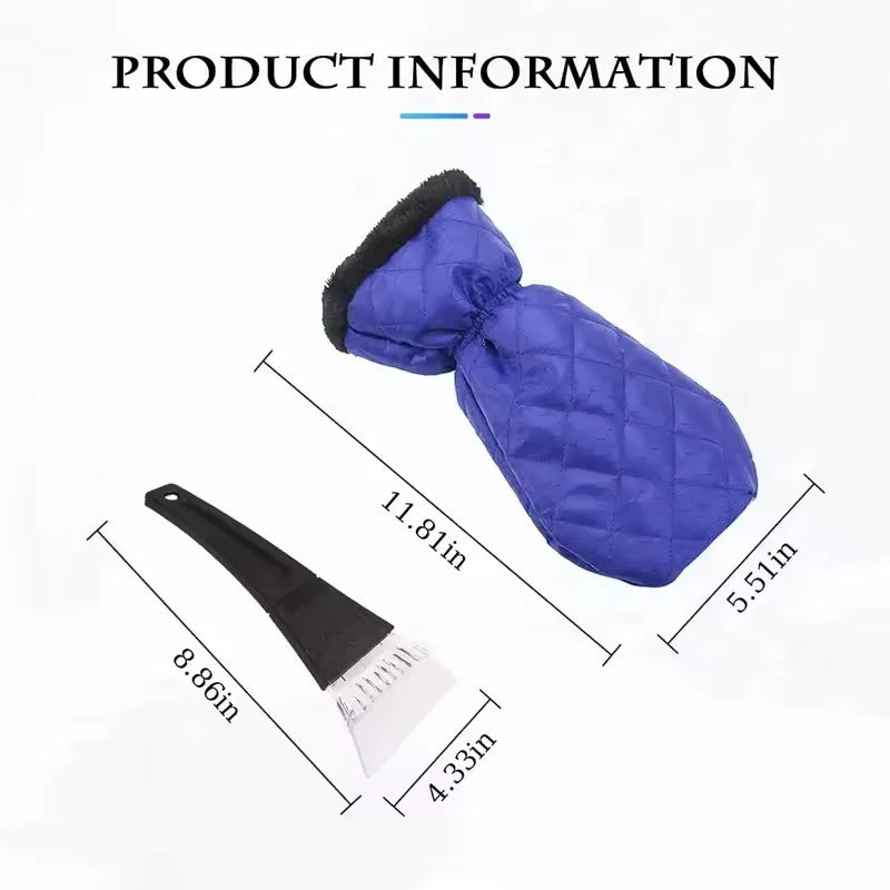 FrostHaven™ Insulated Ice Scraper Mitt – Warm, Waterproof Glove