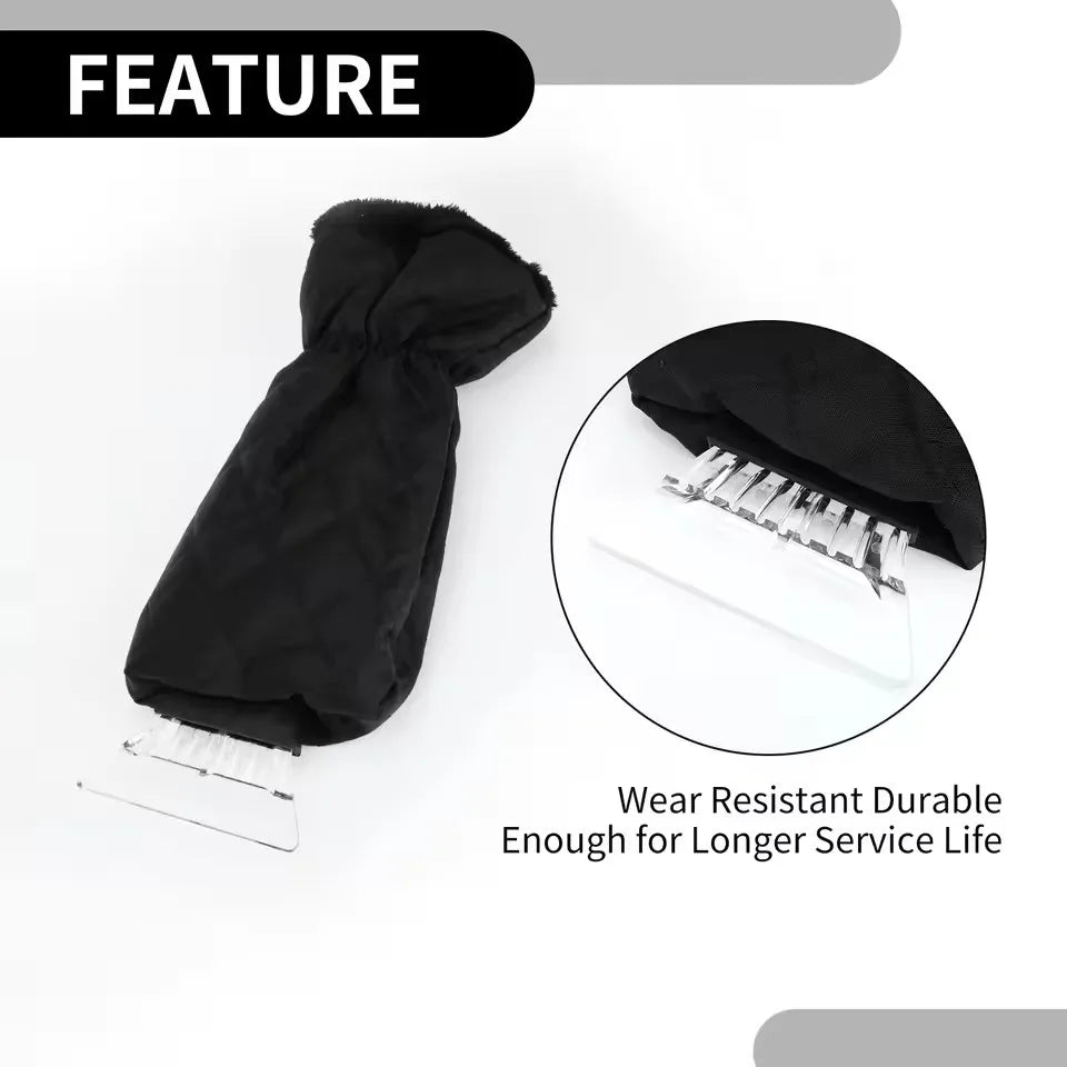 FrostHaven™ Insulated Ice Scraper Mitt – Warm, Waterproof Glove
