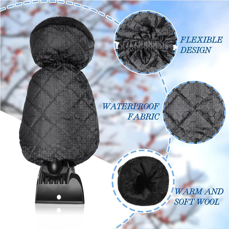 FrostHaven™ Insulated Ice Scraper Mitt – Warm, Waterproof Winter Glove